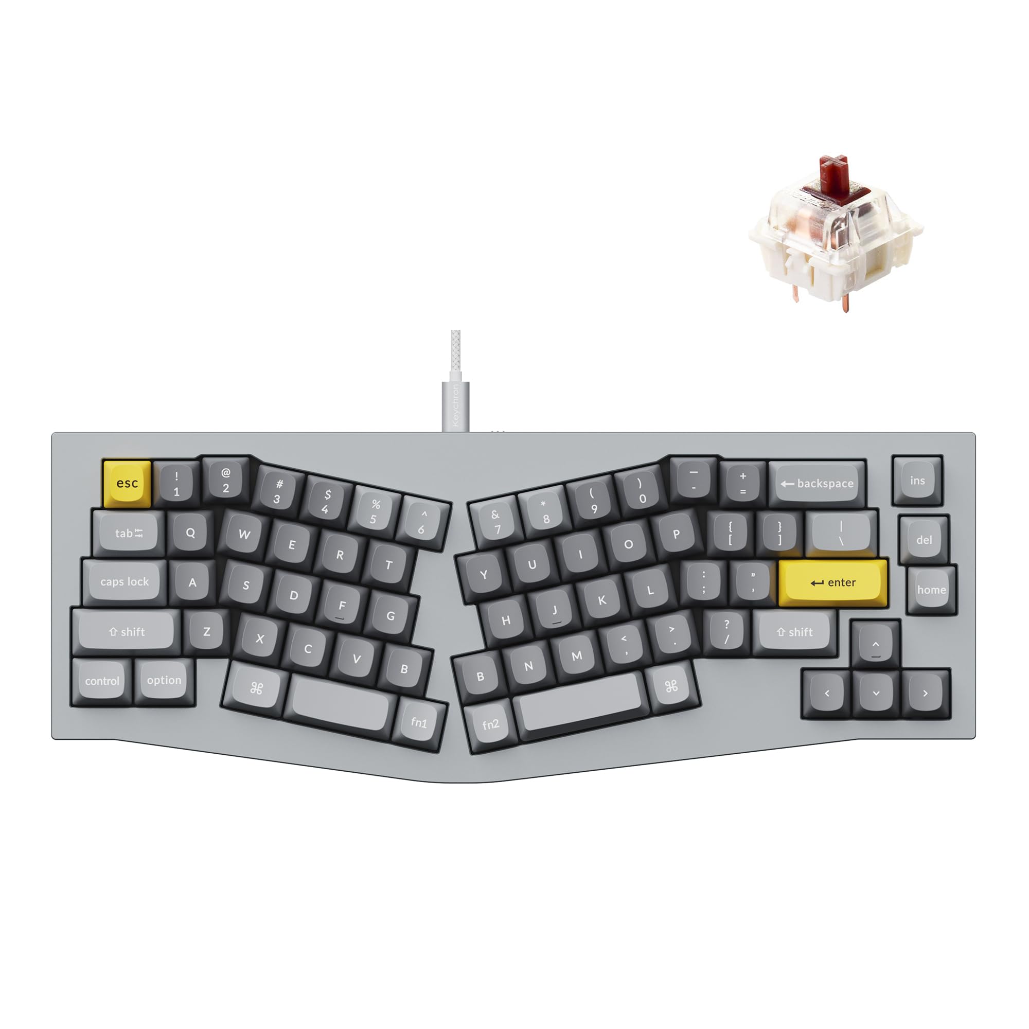 Amazon.co.jp: Keychron Q8 有線カスタムメカニカルキーボード 65